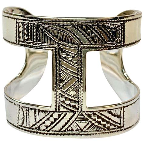 ferragamo hermes bracelet sterling silver|HERMES Sterling Silver Vintage Touareg Bracelet.